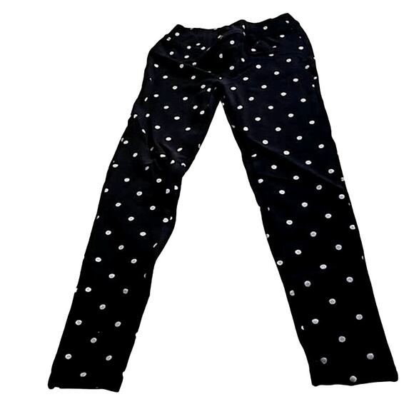 NWOT Member's Mark Girls Polka Dot Jegging Pants – Size 8, Black and White - Picture 2 of 7